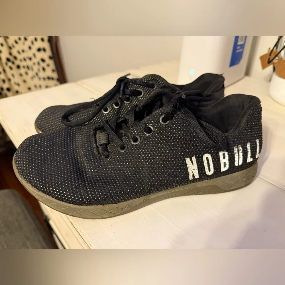 NOBULL SuperFabric Crossfit Trainer Shoes Black Mens 7 Womens 8.5
